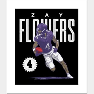 Zay Flowers Baltimore Card Posters and Art